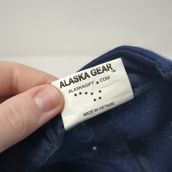 Alaska Est 1959 The Last Frontier Baseball Cap Blue OS Adjustable Patriotic - Picture 8 of 8